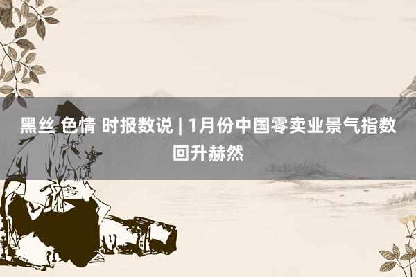 黑丝 色情 时报数说 | 1月份中国零卖业景气指数回升赫然