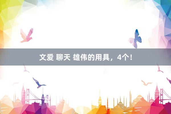 文爱 聊天 雄伟的用具，4个！