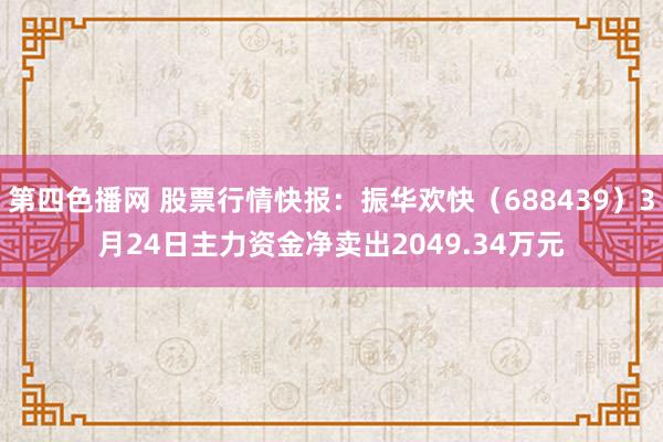 第四色播网 股票行情快报：振华欢快（688439）3月24日主力资金净卖出2049.34万元