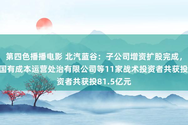 第四色播播电影 北汽蓝谷：子公司增资扩股完成，引入北京国有成本运营处治有限公司等11家战术投资者共获投81.5亿元