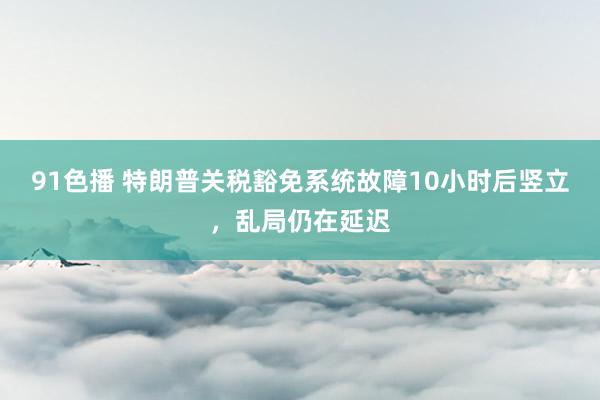 91色播 特朗普关税豁免系统故障10小时后竖立，乱局仍在延迟