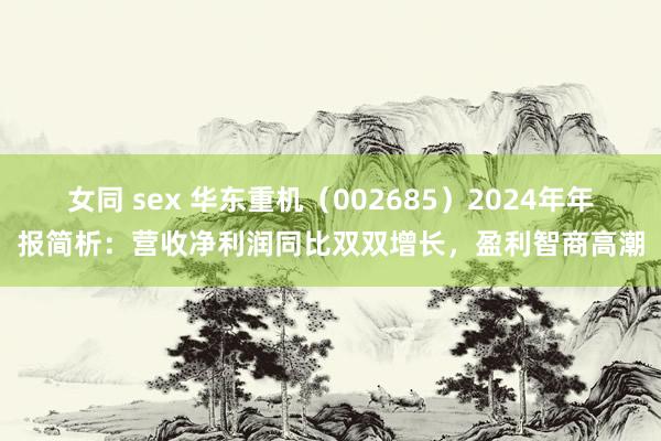 女同 sex 华东重机（002685）2024年年报简析：营收净利润同比双双增长，盈利智商高潮