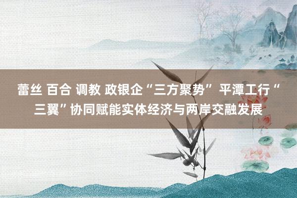 蕾丝 百合 调教 政银企“三方聚势” 平潭工行“三翼”协同赋能实体经济与两岸交融发展