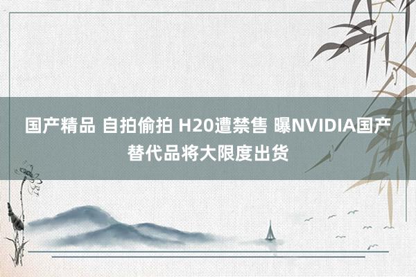 国产精品 自拍偷拍 H20遭禁售 曝NVIDIA国产替代品将大限度出货