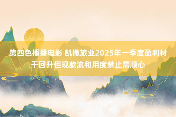 第四色播播电影 凯撒旅业2025年一季度盈利材干回升但现款流和用度禁止需顺心
