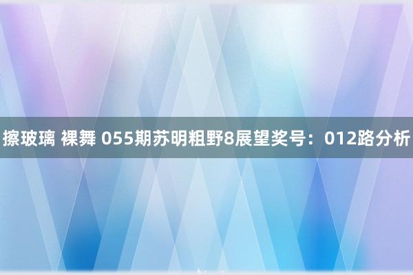 擦玻璃 裸舞 055期苏明粗野8展望奖号：012路分析