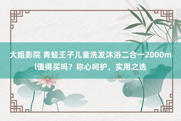 大姐影院 青蛙王子儿童洗发沐浴二合一2000ml值得买吗？称心呵护，实用之选